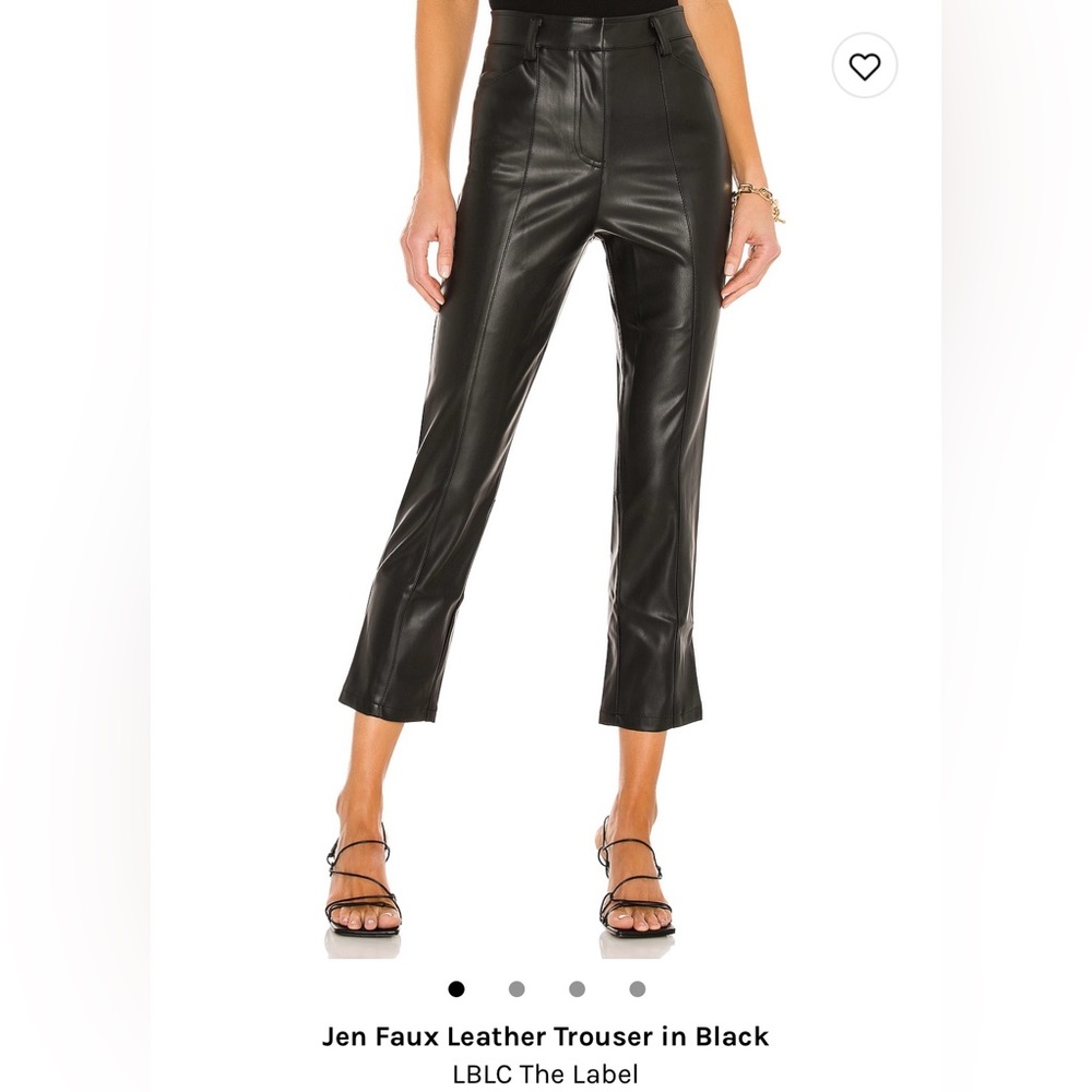 LBLC The Label faux leather trousers, new never worn! Size small, true to size
